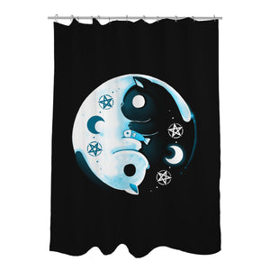 Yin Yang Moon Cats