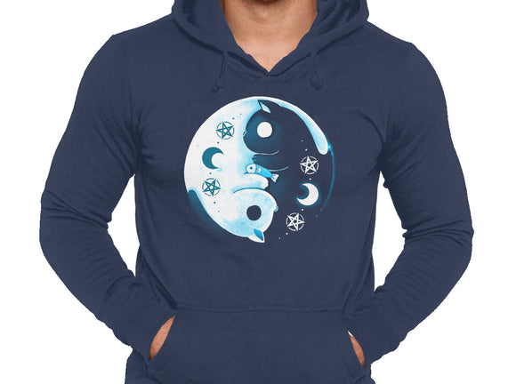 Yin Yang Moon Cats