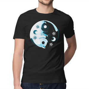 Yin Yang Moon Cats