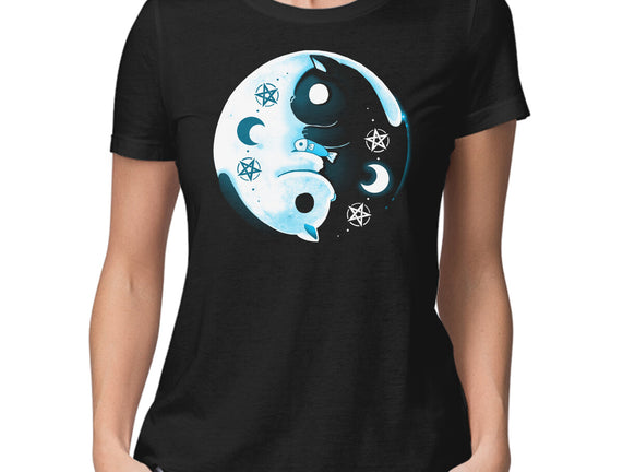 Yin Yang Moon Cats