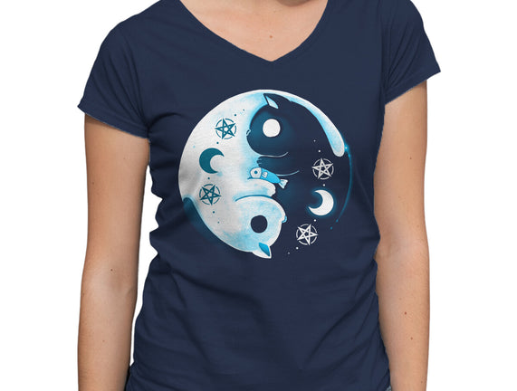 Yin Yang Moon Cats