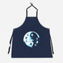 Yin Yang Moon Cats-unisex kitchen apron-Vallina84