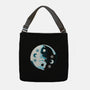 Yin Yang Moon Cats-none adjustable tote bag-Vallina84