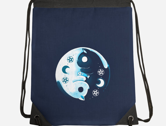 Yin Yang Moon Cats