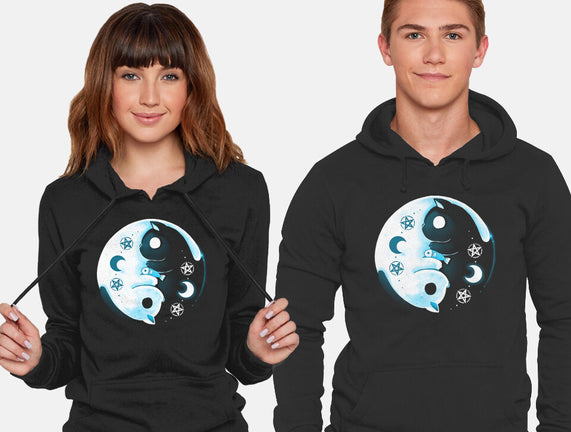 Yin Yang Moon Cats