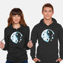 Yin Yang Moon Cats-unisex pullover sweatshirt-Vallina84