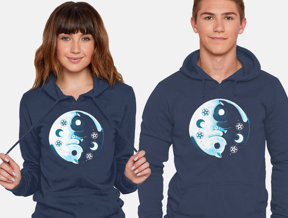 Yin Yang Moon Cats
