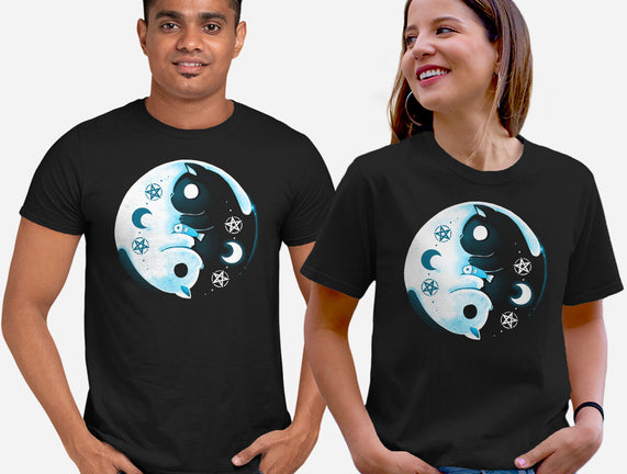Yin Yang Moon Cats