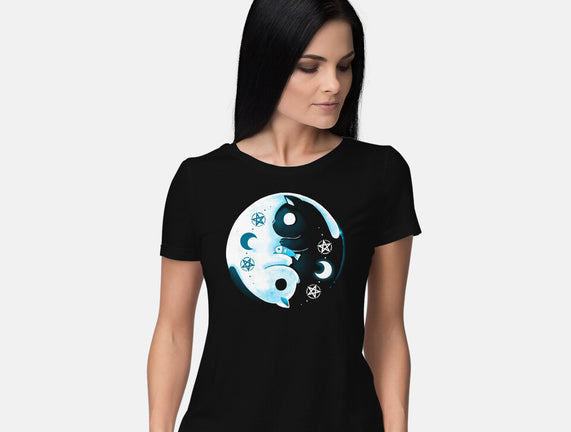 Yin Yang Moon Cats