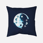 Yin Yang Moon Cats-none removable cover w insert throw pillow-Vallina84