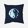 Yin Yang Moon Cats-none removable cover throw pillow-Vallina84