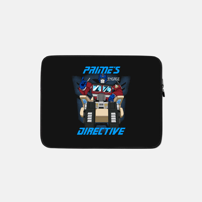 Prime's Directive-none zippered laptop sleeve-SeamusAran