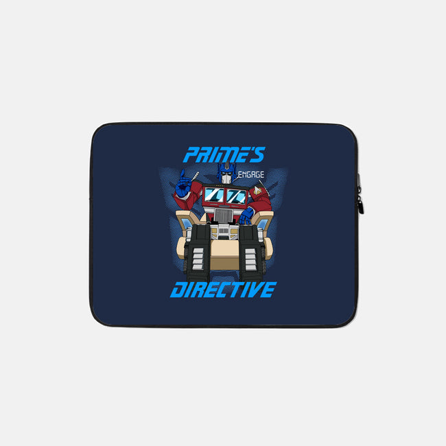 Prime's Directive-none zippered laptop sleeve-SeamusAran