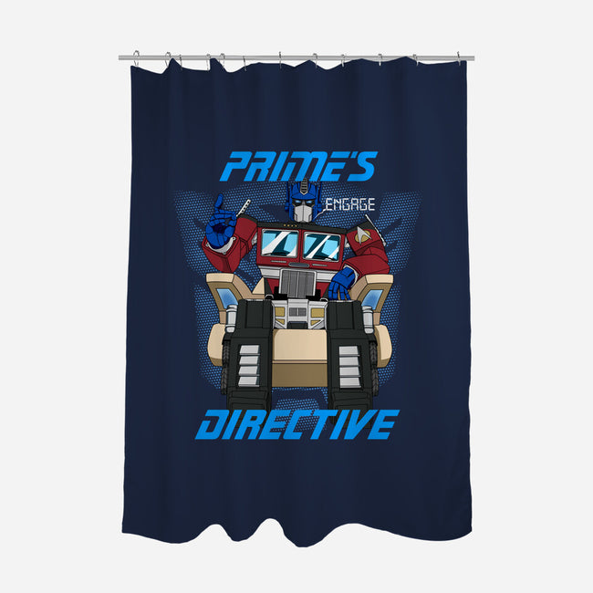 Prime's Directive-none polyester shower curtain-SeamusAran