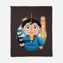 Bojji And Kage-none fleece blanket-Alundrart