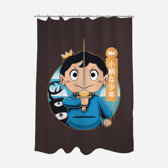 Bojji And Kage-none polyester shower curtain-Alundrart