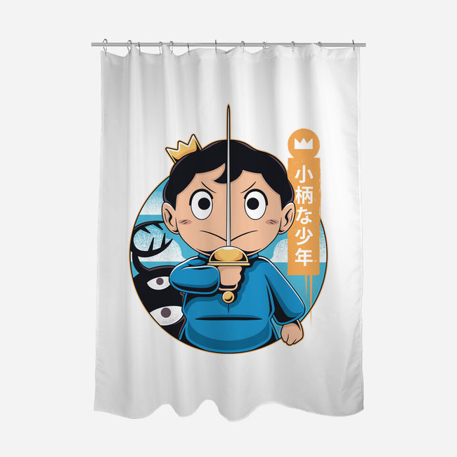 Bojji And Kage-none polyester shower curtain-Alundrart