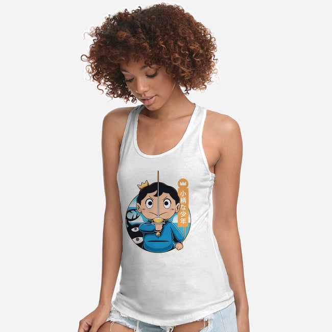 Bojji And Kage-womens racerback tank-Alundrart