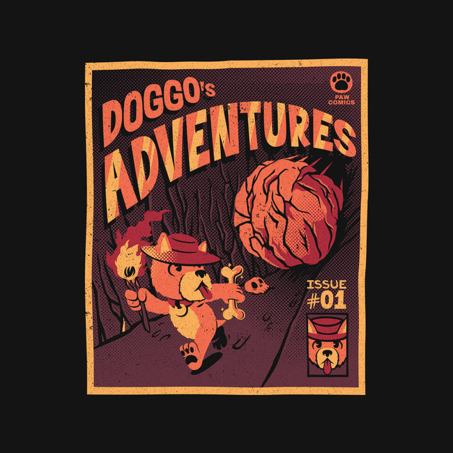 Doggo Adventures-none removable cover throw pillow-tobefonseca