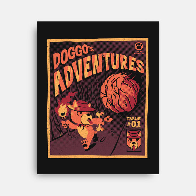 Doggo Adventures-none stretched canvas-tobefonseca
