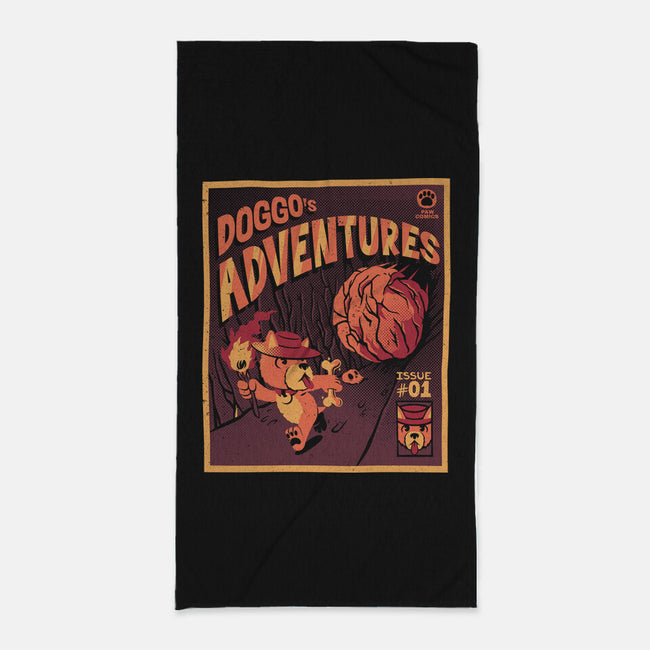 Doggo Adventures-none beach towel-tobefonseca