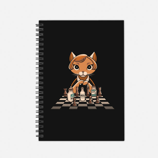The Cat's Gambit-none dot grid notebook-tobefonseca