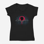 Riddles In The Shadows-womens v-neck tee-rocketman_art