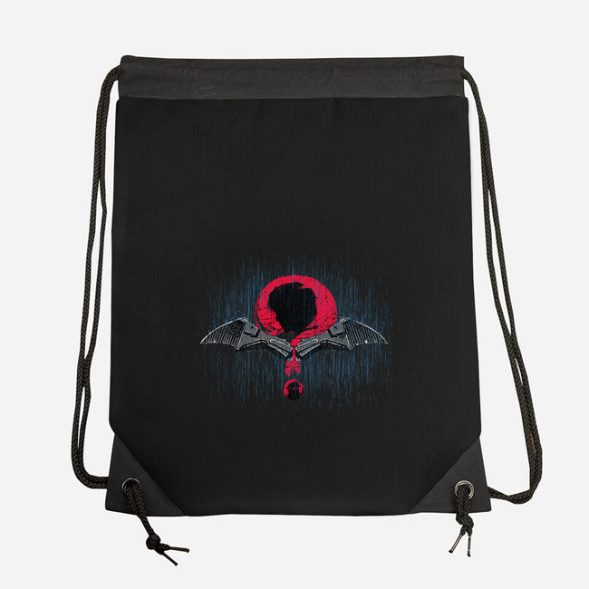 Riddles In The Shadows-none drawstring bag-rocketman_art