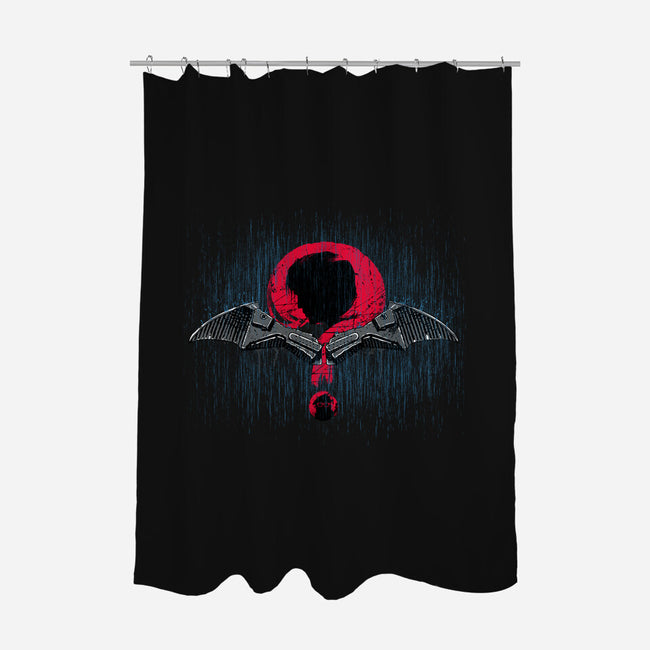 Riddles In The Shadows-none polyester shower curtain-rocketman_art
