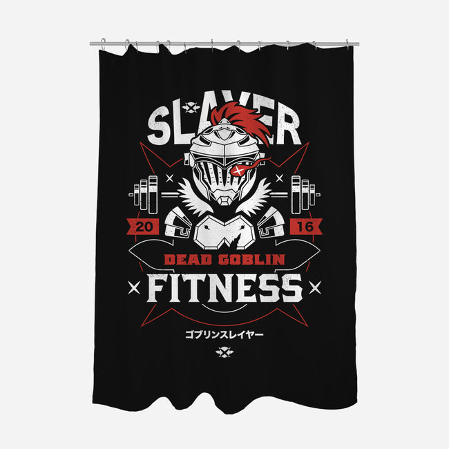 Dead Goblin Fitness-none polyester shower curtain-Logozaste