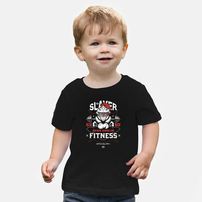 Dead Goblin Fitness-baby basic tee-Logozaste