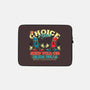 The Choice Is Yours-none zippered laptop sleeve-StudioM6
