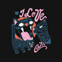 I Love Cats Vintage-baby basic tee-tobefonseca