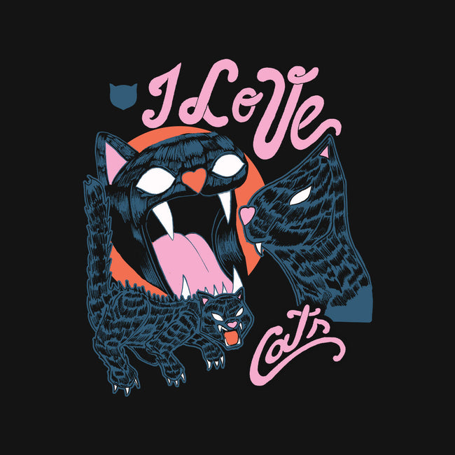 I Love Cats Vintage-none removable cover w insert throw pillow-tobefonseca