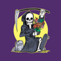 Death Holding Flowers-none removable cover w insert throw pillow-tobefonseca