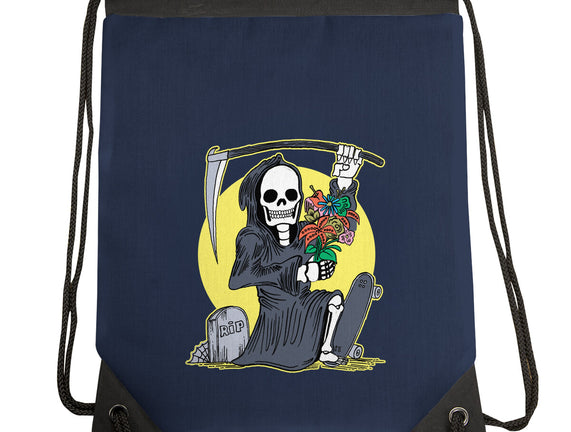 Death Holding Flowers