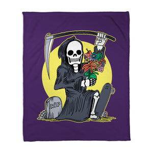 Death Holding Flowers
