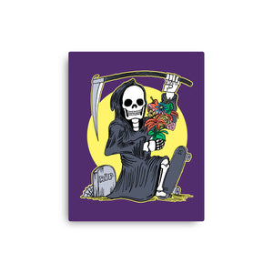 Death Holding Flowers