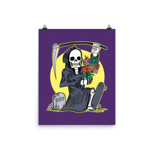 Death Holding Flowers