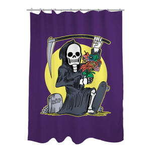 Death Holding Flowers