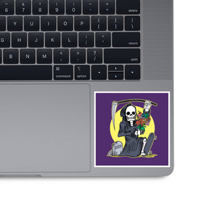 Death Holding Flowers