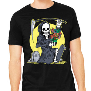 Death Holding Flowers