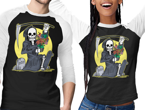 Death Holding Flowers