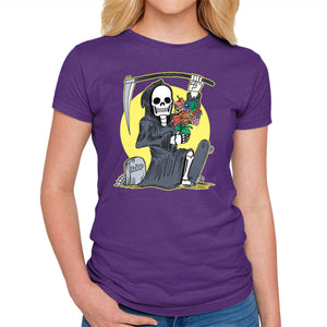 Death Holding Flowers