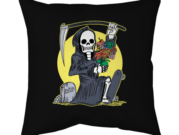 Death Holding Flowers