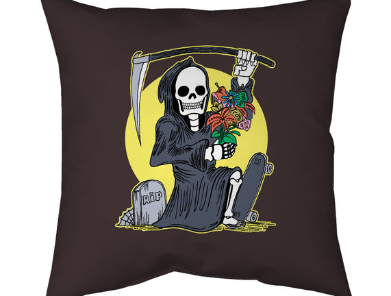 Death Holding Flowers