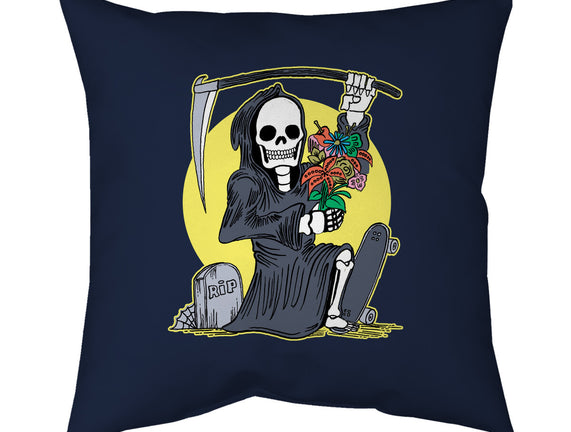 Death Holding Flowers