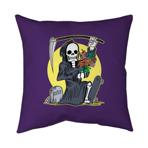 Death Holding Flowers