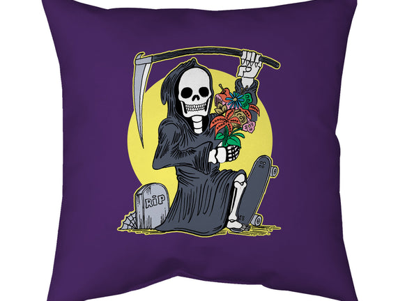 Death Holding Flowers
