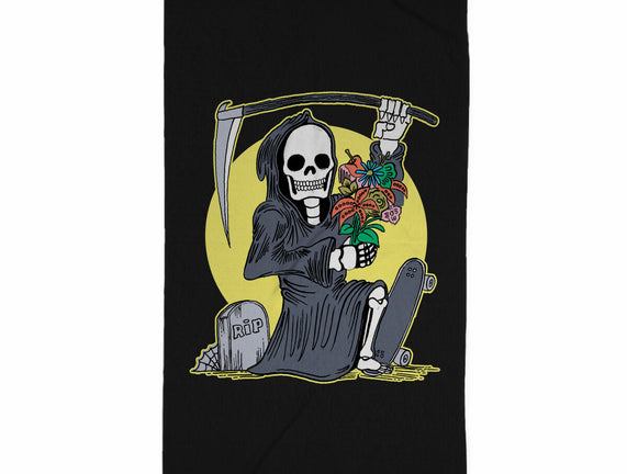 Death Holding Flowers